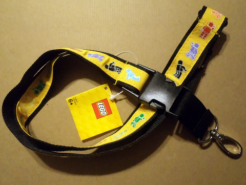 Lanyard with Monochrome Minifigures Pattern