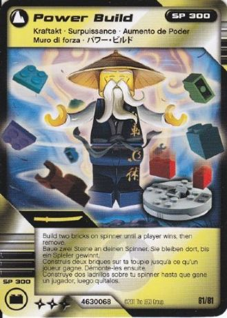 NINJAGO Masters of Spinjitzu Deck #1 Game Card 81 - Power Build - International Version