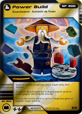 NINJAGO Masters of Spinjitzu Deck #1 Game Card 81 - Power Build - North American Version