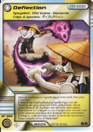 NINJAGO Masters of Spinjitzu Deck #1 Game Card 65 - Deflection - International Version