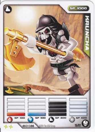 NINJAGO Masters of Spinjitzu Deck #1 Game Card 15 - Kruncha - International Version