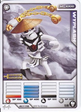 NINJAGO Masters of Spinjitzu Deck #1 Game Card 11 - Wyplash - International Version