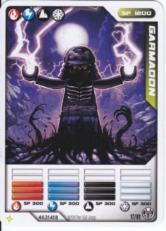 NINJAGO Masters of Spinjitzu Deck #1 Game Card 17 - Garmadon - International Version