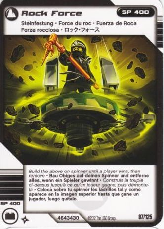 NINJAGO Masters of Spinjitzu Deck #2 Game Card 87 - Rock Force - International Version
