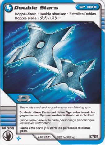 NINJAGO Masters of Spinjitzu Deck #2 Game Card 57 - Double Stars - International Version