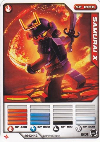 NINJAGO Masters of Spinjitzu Deck #2 Game Card 5 - Samurai X - International Version