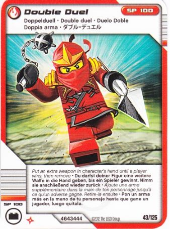 NINJAGO Masters of Spinjitzu Deck #2 Game Card 43 - Double Duel - International Version