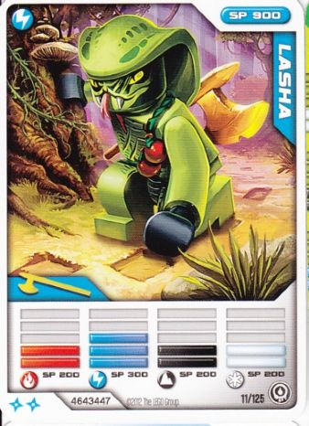 NINJAGO Masters of Spinjitzu Deck #2 Game Card 11 - Lasha - International Version