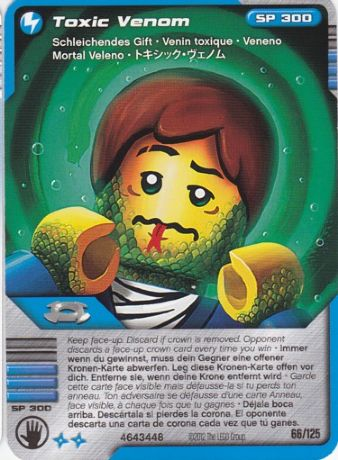 NINJAGO Masters of Spinjitzu Deck #2 Game Card 66 - Toxic Venom - International Version