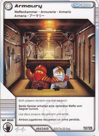 NINJAGO Masters of Spinjitzu Deck #2 Game Card 112 - Armoury  - International Version