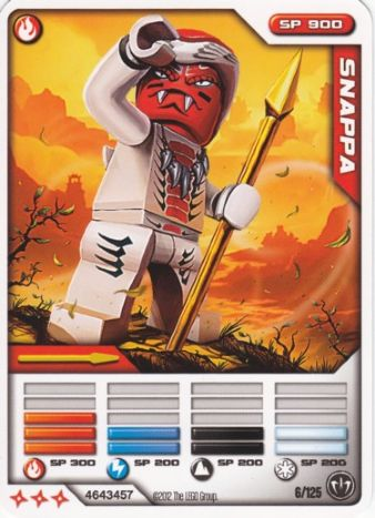 NINJAGO Masters of Spinjitzu Deck #2 Game Card 6 - Snappa - International Version