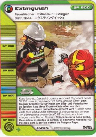 NINJAGO Masters of Spinjitzu Deck #2 Game Card 114 - Extinguish - International Version