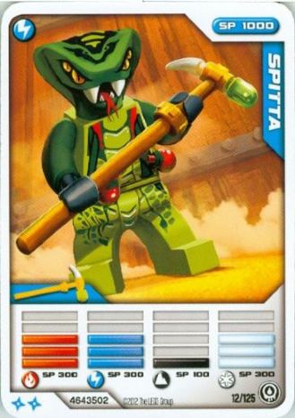 NINJAGO Masters of Spinjitzu Deck #2 Game Card 12 - Spitta - International Version