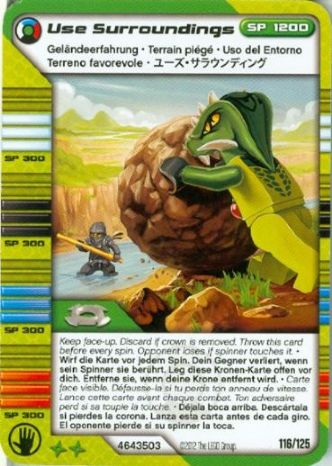 NINJAGO Masters of Spinjitzu Deck #2 Game Card 116 - Use Surroundings - International Version