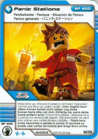 NINJAGO Masters of Spinjitzu Deck #2 Game Card 54 - Panic Stations - International Version
