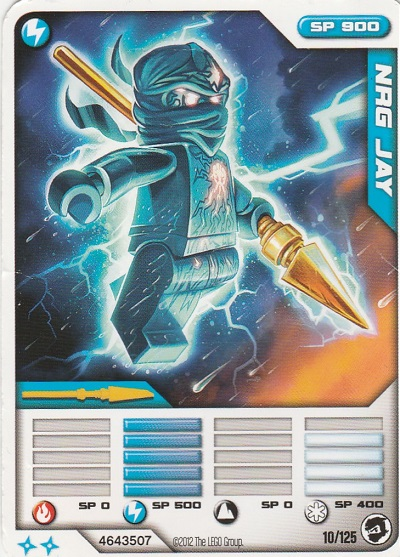 NINJAGO Masters of Spinjitzu Deck #2 Game Card 10 - NRG Jay - International Version
