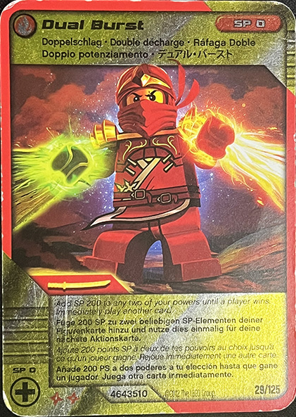 NINJAGO Masters of Spinjitzu Deck #2 Game Card 29 - Dual Burst - International Version