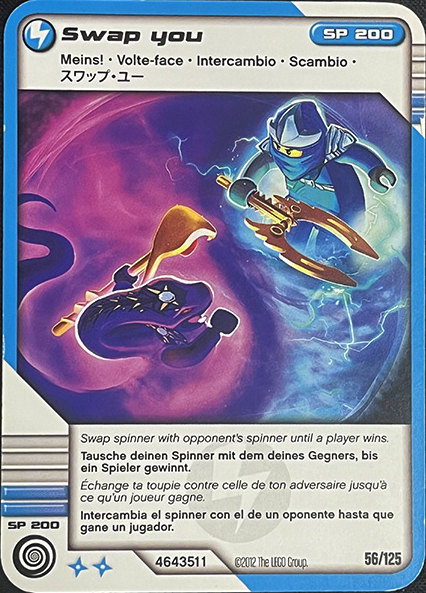 NINJAGO Masters of Spinjitzu Deck #2 Game Card 56 - Swap you - International Version