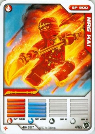 NINJAGO Masters of Spinjitzu Deck #2 Game Card 4 - NRG Kai - International Version