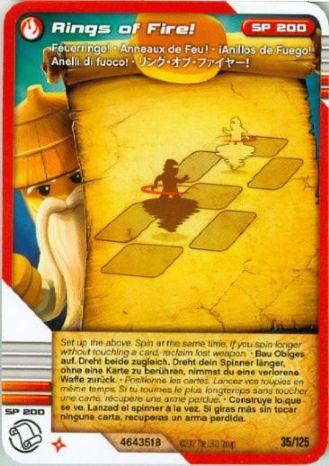 NINJAGO Masters of Spinjitzu Deck #2 Game Card 35 - Rings of Fire! - International Version