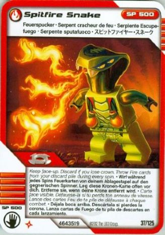 NINJAGO Masters of Spinjitzu Deck #2 Game Card 37 - Spitfire Snake - International Version