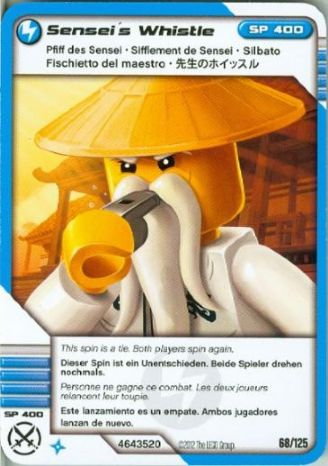 NINJAGO Masters of Spinjitzu Deck #2 Game Card 68 - Sensei's Whistle - International Version