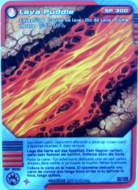 NINJAGO Masters of Spinjitzu Deck #2 Game Card 32 - Lava Puddle - International Version