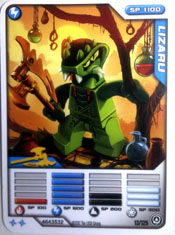 NINJAGO Masters of Spinjitzu Deck #2 Game Card 13 - Lizaru - International Version