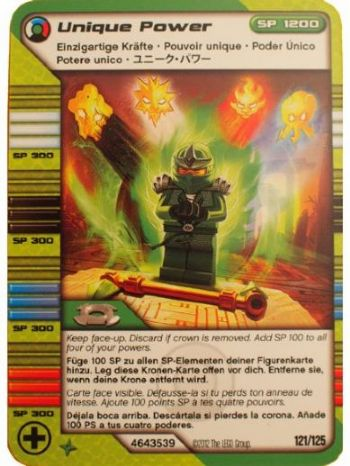 NINJAGO Masters of Spinjitzu Deck #2 Game Card 121 - Unique Power - International Version
