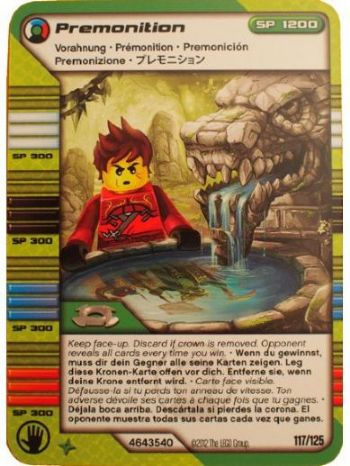 NINJAGO Masters of Spinjitzu Deck #2 Game Card 117 - Premonition - International Version