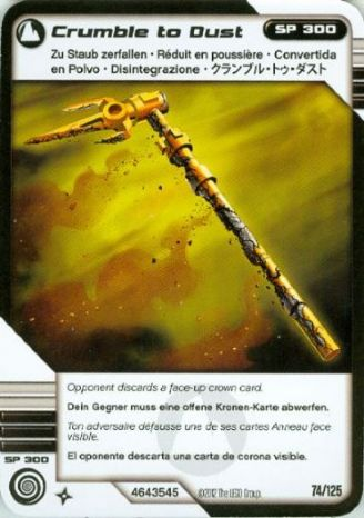 NINJAGO Masters of Spinjitzu Deck #2 Game Card 74 - Crumble to Dust - International Version