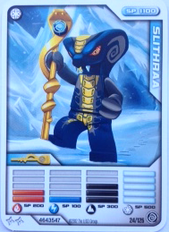 NINJAGO Masters of Spinjitzu Deck #2 Game Card 24 - Slithraa - International Version
