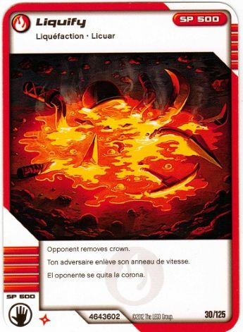 NINJAGO Masters of Spinjitzu Deck #2 Game Card 30 - Liquify - North American Version
