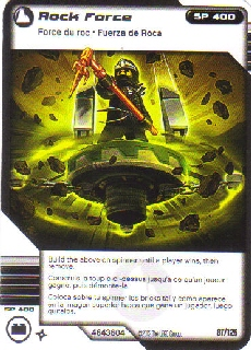 NINJAGO Masters of Spinjitzu Deck #2 Game Card 87 - Rock Force - North American Version