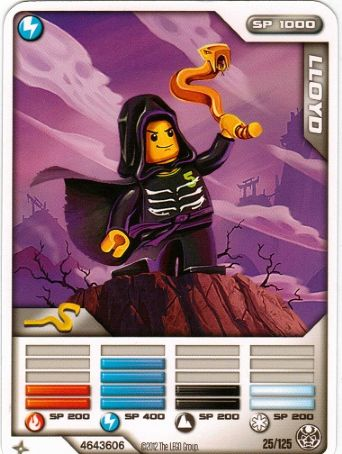 NINJAGO Masters of Spinjitzu Deck #2 Game Card 25 - Lloyd - North American Version