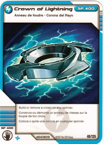 NINJAGO Masters of Spinjitzu Deck #2 Game Card 48 - Crown of Lightning - North American Version