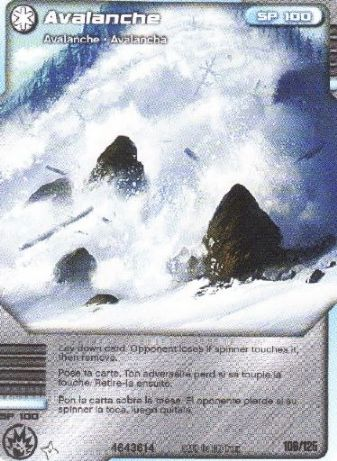 NINJAGO Masters of Spinjitzu Deck #2 Game Card 106 - Avalanche - North American Version