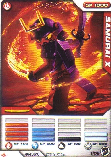 NINJAGO Masters of Spinjitzu Deck #2 Game Card 5 - Samurai X - North American Version