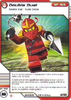 NINJAGO Masters of Spinjitzu Deck #2 Game Card 43 - Double Duel - North American Version