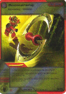 NINJAGO Masters of Spinjitzu Deck #2 Game Card 39 - Boomerang - North American Version