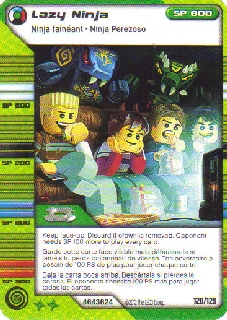 NINJAGO Masters of Spinjitzu Deck #2 Game Card 120 - Lazy Ninja - North American Version