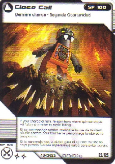 NINJAGO Masters of Spinjitzu Deck #2 Game Card 83 - Close Call - North American Version