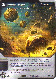 NINJAGO Masters of Spinjitzu Deck #2 Game Card 86 - Rock Fall - North American Version