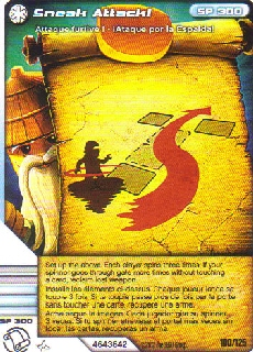 NINJAGO Masters of Spinjitzu Deck #2 Game Card 100 - Sneak Attack! - North American Version