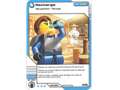 NINJAGO Masters of Spinjitzu Deck #2 Game Card 51 - Recharge - North American Version