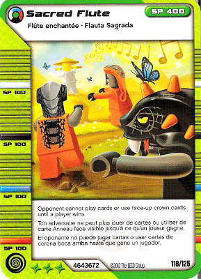 NINJAGO Masters of Spinjitzu Deck #2 Game Card 118 - Sacred Flute - North American Version