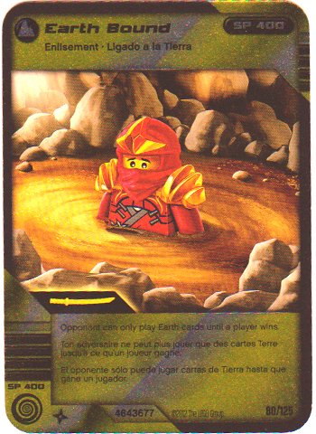 NINJAGO Masters of Spinjitzu Deck #2 Game Card 80 - Earth Bound - North American Version