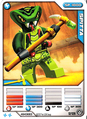 NINJAGO Masters of Spinjitzu Deck #2 Game Card 12 - Spitta - North American Version
