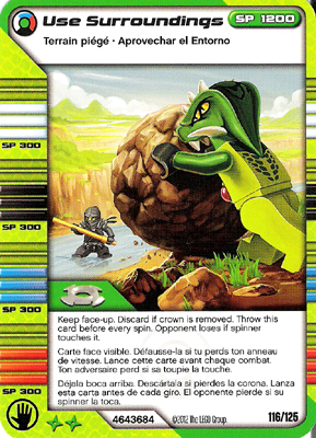 NINJAGO Masters of Spinjitzu Deck #2 Game Card 116 - Use Surroundings - North American Version