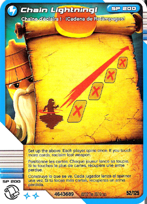 NINJAGO Masters of Spinjitzu Deck #2 Game Card 52 - Chain Lightning! - North American Version